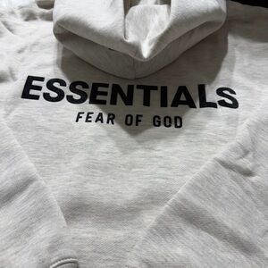 Fear of God Essentials Cream Hoodie